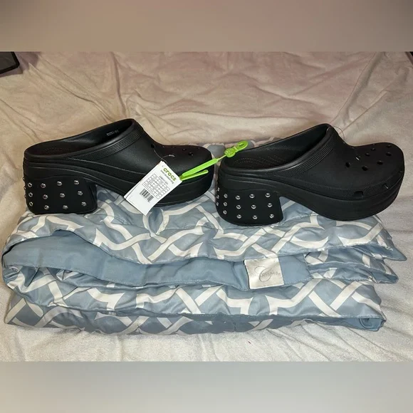 Crocs Unisex Adult Siren Studded Clog – Black – Size M13/W15 – NWT - Picture 6 of 12